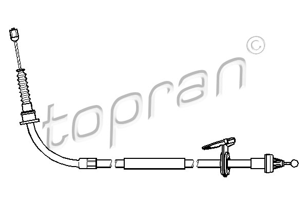 Linka hamulca ręcznego TOPRAN 501 102