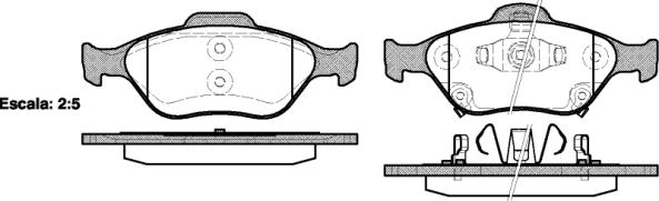 Klocki hamulcowe REMSA 0766.12