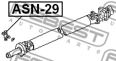 Łącznik wału napędowego FEBEST ASN-29