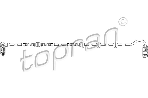 Czujnik ABS TOPRAN 722 812