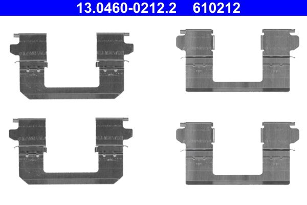 Zestaw akcesoriów montażowych  klocków hamulcowych ATE 13.0460-0212.2