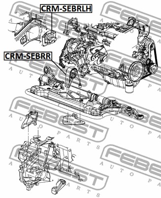 Poduszka silnika FEBEST CRM-SEBRR