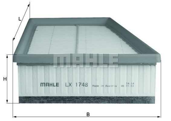 Filtr powietrza KNECHT LX 1748