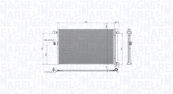 Skraplacz, klimatyzacja MAGNETI MARELLI 350203104900