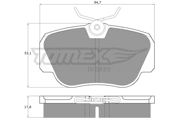 Klocki hamulcowe TOMEX BRAKES TX 10-38