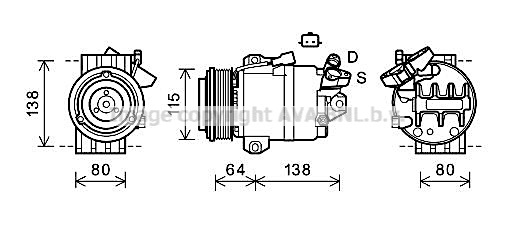 Kompresor klimatyzacji AVA QUALITY COOLING RTAK565