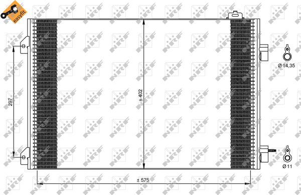 Skraplacz klimatyzacji NRF 35545