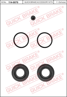Zestaw naprawczy zacisku hamulcowego QUICK BRAKE 114-0070