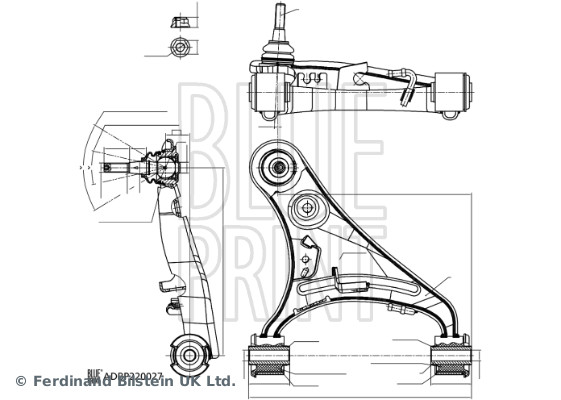 Wahacz, zawieszenie koła BLUE PRINT ADBP860192