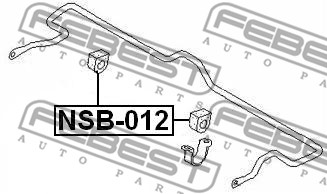 Guma stabilizatora FEBEST NSB-012