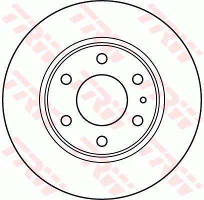 Tarcza hamulcowa TRW DF4988S