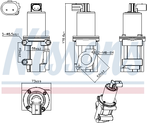 Zawór EGR NISSENS 98306