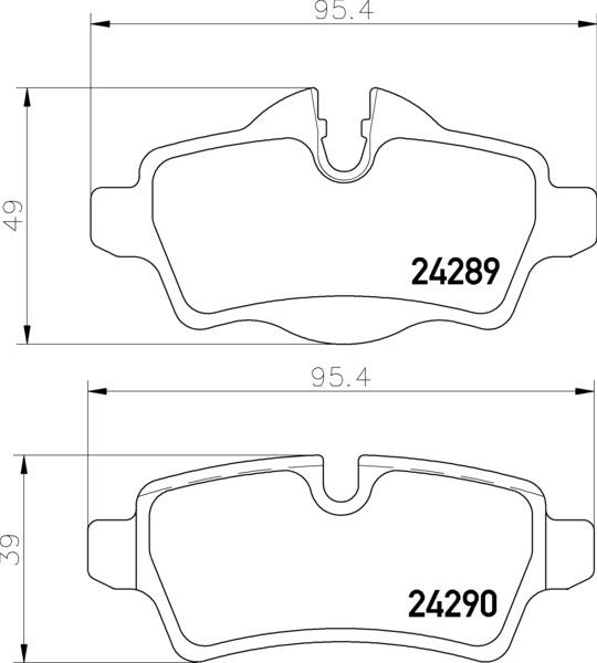 Klocki hamulcowe BREMBO P 06 103