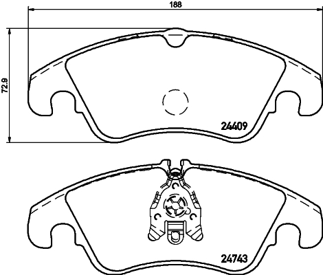 Klocki hamulcowe HELLA 8DB 355 040-621
