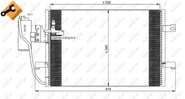 Skraplacz klimatyzacji NRF 35527