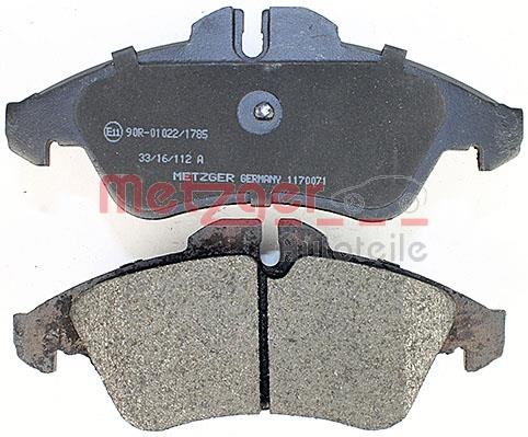 Klocki hamulcowe METZGER 1170071