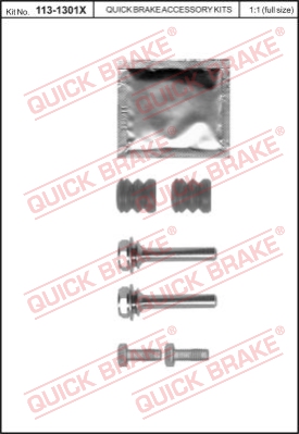 Zestaw tulei prowadzących zacisk hamulca QUICK BRAKE 113-1301X