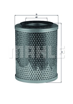 Filtr powietrza KNECHT LX 196