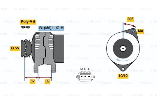 Alternator BOSCH 0 986 049 211