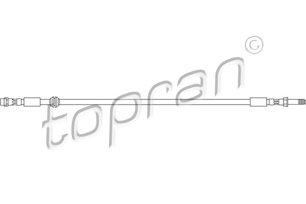 Przewód hamulcowy elastyczny TOPRAN 110 406