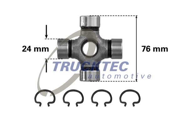 Łącznik wału napędowego TRUCKTEC AUTOMOTIVE 02.34.004