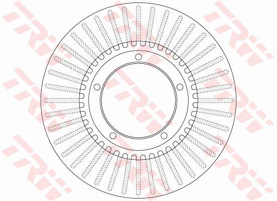 Tarcza hamulcowa TRW DF6486