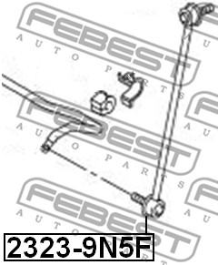 Łącznik stabilizatora FEBEST 2323-9N5F