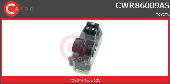 Przełącznik podnośnika szyby CASCO CWR86009AS