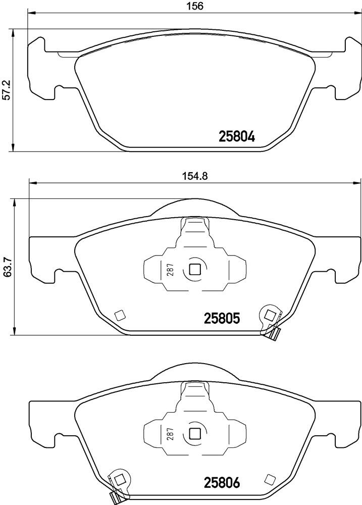 Klocki hamulcowe BREMBO P 28 076