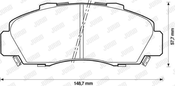 Klocki hamulcowe JURID 572393J