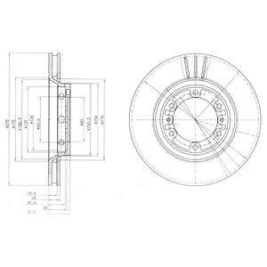 Tarcza hamulcowa DELPHI BG4132