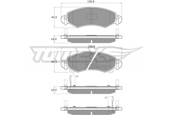 Klocki hamulcowe TOMEX BRAKES TX 12-96