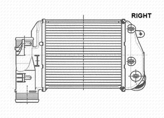 Chłodnica powietrza intercooler NRF 30768