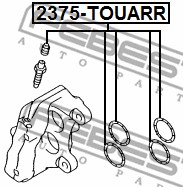 Zestaw naprawczy zacisku FEBEST 2375-TOUARR