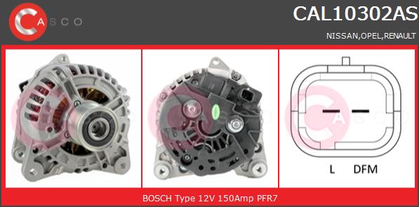 Alternator CASCO CAL10302AS