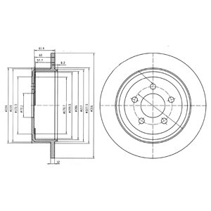 Tarcza hamulcowa DELPHI BG4159