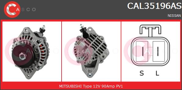 Alternator CASCO CAL35196AS