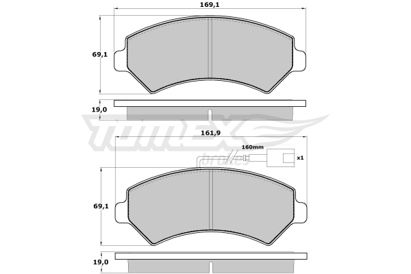 Klocki hamulcowe TOMEX BRAKES TX 14-40