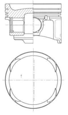 Tłok KOLBENSCHMIDT 41729610