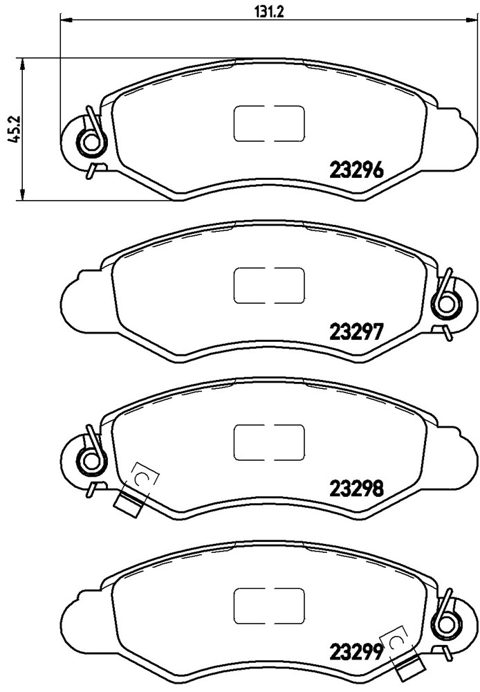 Klocki hamulcowe BREMBO P 78 012