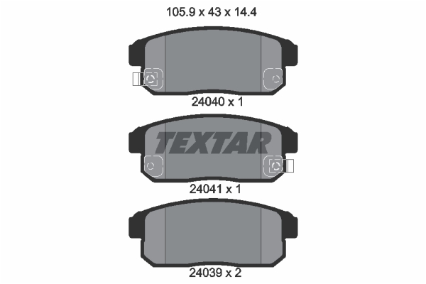 Klocki hamulcowe TEXTAR 2404001