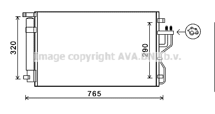 Skraplacz klimatyzacji AVA QUALITY COOLING KA5153D