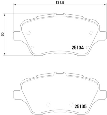 Klocki hamulcowe BREMBO P 24 151X