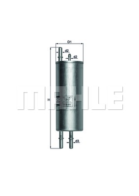 Filtr paliwa KNECHT KL 167