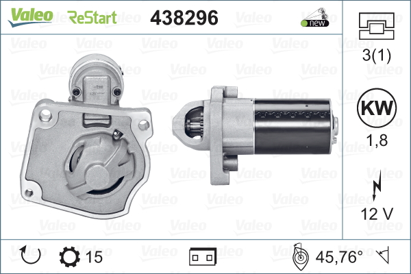 Rozrusznik VALEO 438296
