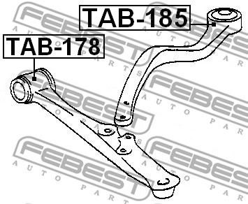 Tuleja wahacza FEBEST TAB-185