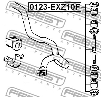 Łącznik stabilizatora FEBEST 0123-EXZ10F