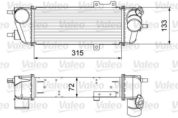 Chłodnica powietrza intercooler VALEO 818361