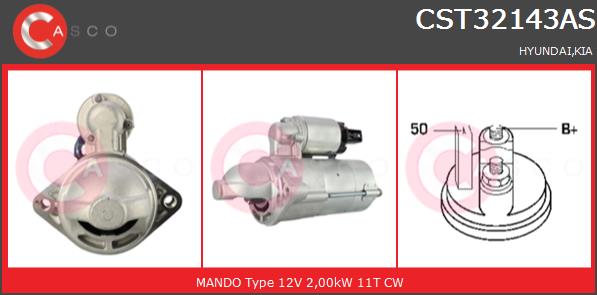 Rozrusznik CASCO CST32143AS