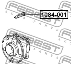 Sworzeń koła FEBEST 1084-001